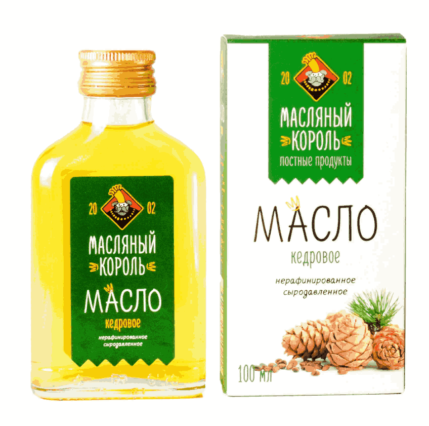 МАСЛО КЕДРОВОЕ МАСЛЯНЫЙ КОРОЛЬ 100МЛ НЕРАФ СТ