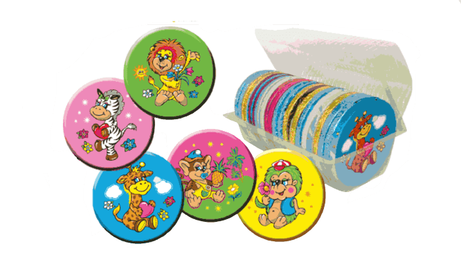 ФИГУРКА ШОКОЛАДНАЯ МЕДАЛЬ АСООРТИ 30Г