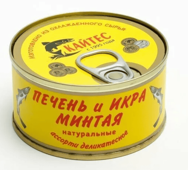 АССОРТИ РК КАЙТЕС 120Г ПЕЧЕНЬ И ИКРА МИНТАЯ ДЕЛИКАТЕСНОЕ ЖБ