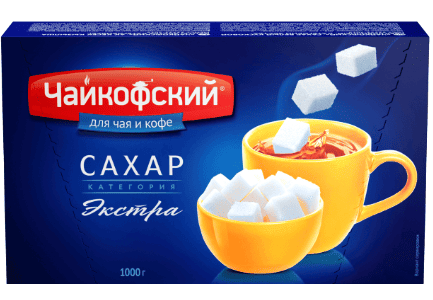 САХАР-РАФИНАД РУСАГРО ЧАЙКОФСКИЙ ЭКСТРА 1КГ