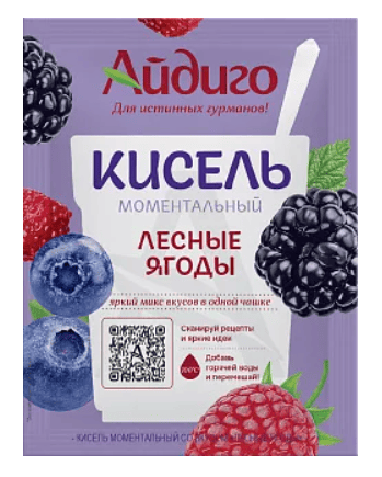 КИСЕЛЬ АЙДИГО 30Г ЛЕСНЫЕ ЯГОДЫ МОМЕНТАЛЬНЫЙ