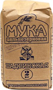 МУКА ШАДРИНСКАЯ 2КГ ЦЕЛЬНОЗЕРНОВАЯ ТУ