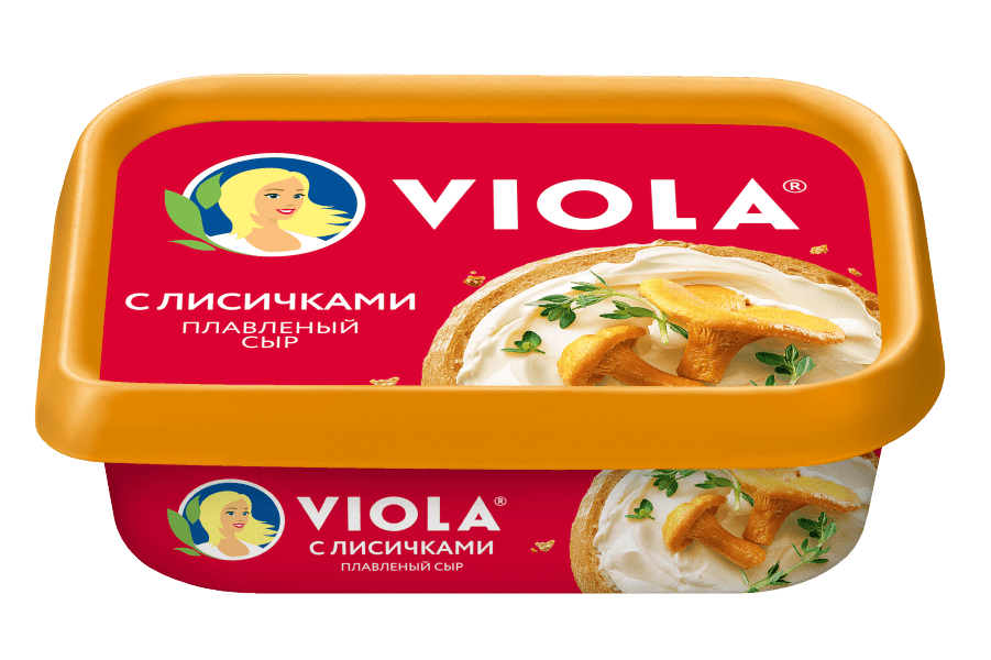 СЫР ВИОЛА 50% 200Г ПЛАВЛЕНЫЙ С ЛИСИЧКАМИ