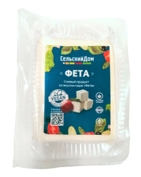 ПРОДУКТ СОЕВЫЙ СЕЛЬСКИЙ ДОМ ФЕТА 200Г С СЫРНЫМ ВКУСОМ ВАК/УП
