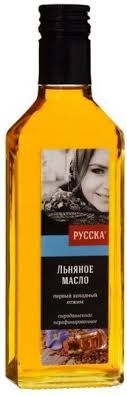МАСЛО ЛЬНЯНОЕ РУССКА 250МЛ НЕРАФИНИРОВАННОЕ СТ