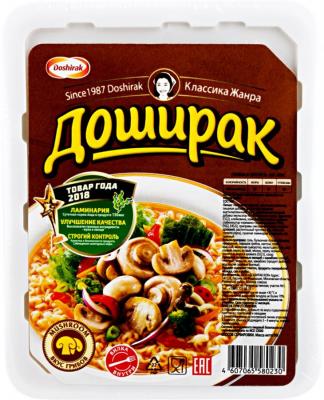 ЛАПША Б/П ДОШИРАК 90Г СО ВКУСОМ ГРИБОВ ЛОТОК