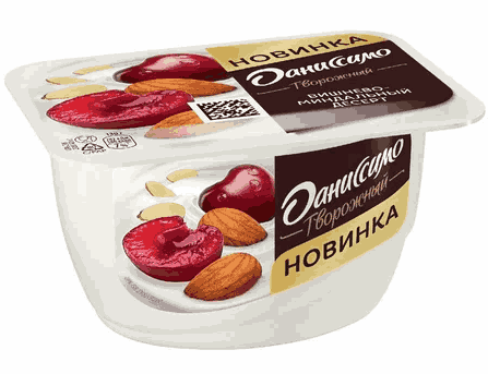 ПРОДУКТ ТВОРОЖ ДАНИССИМО 6,1% 130Г С НАПОЛ ВИШНЕВО-МИНДАЛЬНЫЙ ДЕСЕРТ