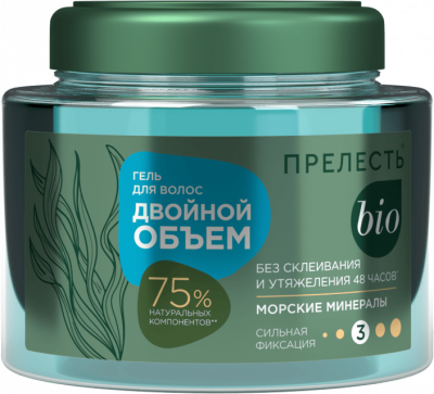 ГЕЛЬ Д/ВОЛОС ПРЕЛЕСТЬ 250МЛ БИО МОРСКИЕ МИНЕРАЛЫ СИЛЬНАЯ ФИКСАЦИЯ