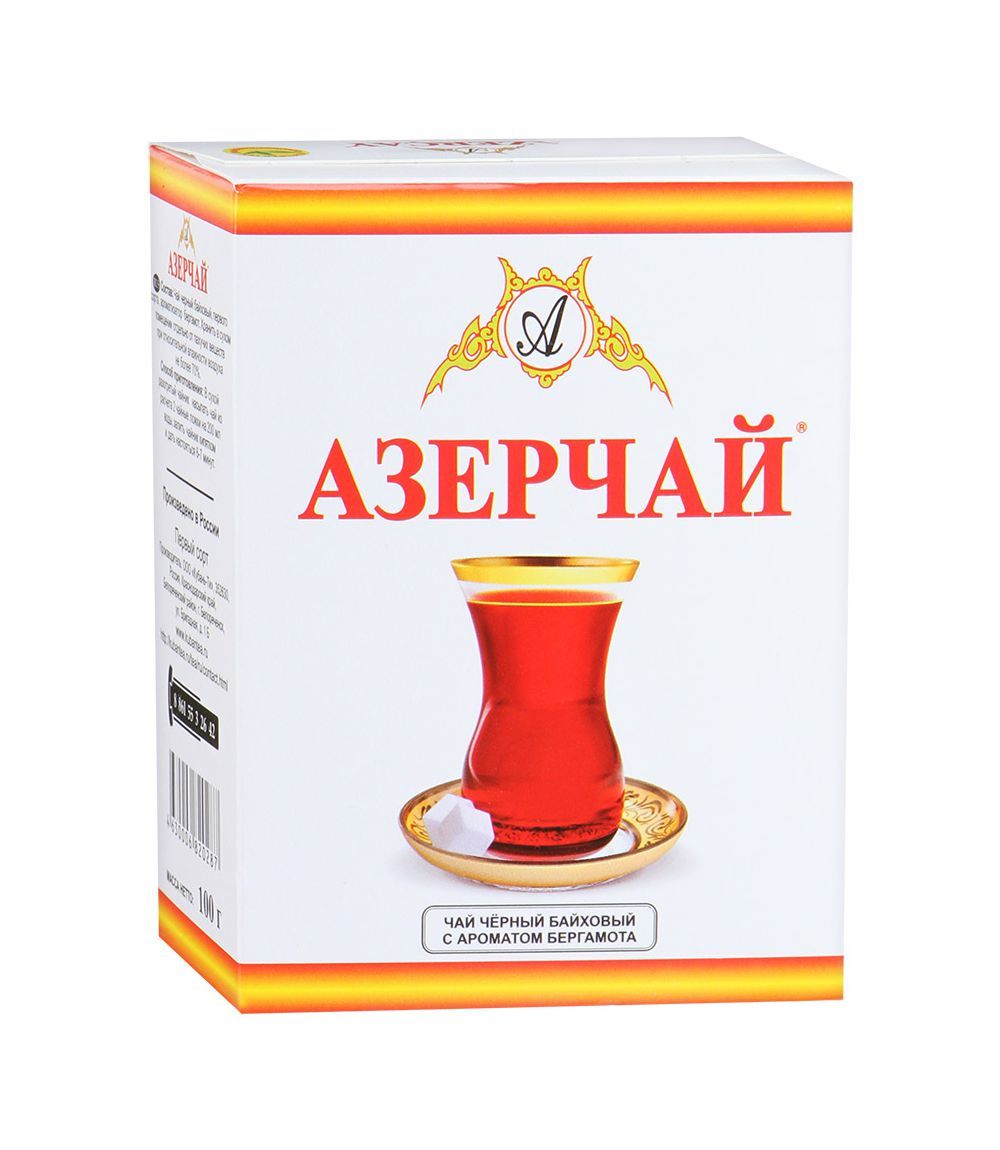 ЧАЙ АЗЕРЧАЙ 100Г ЧЕРНЫЙ БАЙХОВЫЙ БЕРГАМОТ