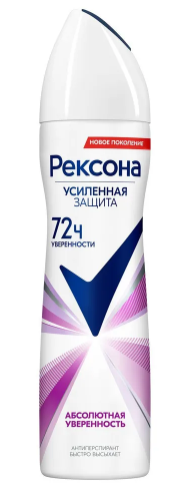 АНТИПЕРСПИРАНТ РЕКСОНА 150МЛ ЭНЕРГИЯ ТВОЕГО ДНЯ/АБСОЛЮТНАЯ УВЕРЕННОСТЬ СПРЕЙ