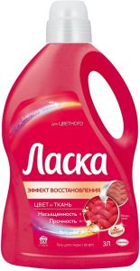 ГЕЛЬ Д/СТИРКИ ЛАСКА 3Л ДЛЯ ЦВЕТНОГО