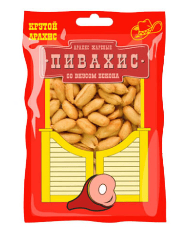 АРАХИС ПИВАХИС 50Г СО ВКУСОМ БЕКОНА ЖАРЕНЫЙ ВАК/УП