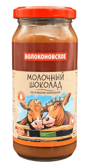 ПАСТА МОЛОЧНО-ШОКОЛАДНАЯ ВОЛОКОНОВСКОЕ 315Г МОЛОЧНЫЙ ШОКОЛАД СТ