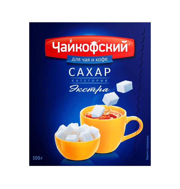 САХАР-РАФИНАД РУСАГРО ЧАЙКОФСКИЙ ЭКСТРА 500Г