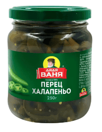 ПЕРЕЦ ДЯДЯ ВАНЯ 250Г ХАЛАПЕНЬО НЕРЕЗАННЫЙ СТ