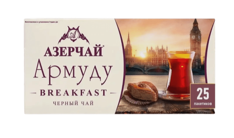 ЧАЙ АЗЕРЧАЙ АРМУДУ БРЕКФЕСТ 25*1,6Г ЧЕРНЫЙ ПАКЕТ