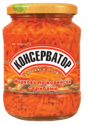 МОРКОВЬ КОНСЕРВАТОР 350МЛ ПО-КОРЕЙСКИ ДЕЛИКАТЕСНАЯ С ГРИБАМИ СТ