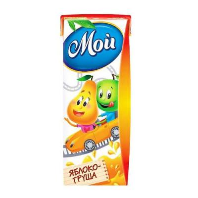 НЕКТАР МОЙ 0,2Л ЯБЛОКО ГРУША С МЯКОТЬЮ