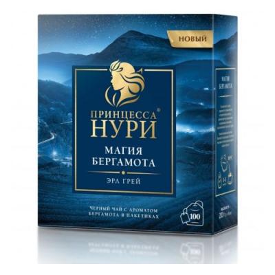 ЧАЙ ПРИНЦЕССА НУРИ МАГИЯ БЕРГАМОТА 100*1,8Г