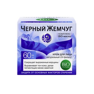 КРЕМ Д/ЛИЦА ЧЕРНЫЙ ЖЕМЧУГ 50МЛ БИО-ПРОГРАММА 60+