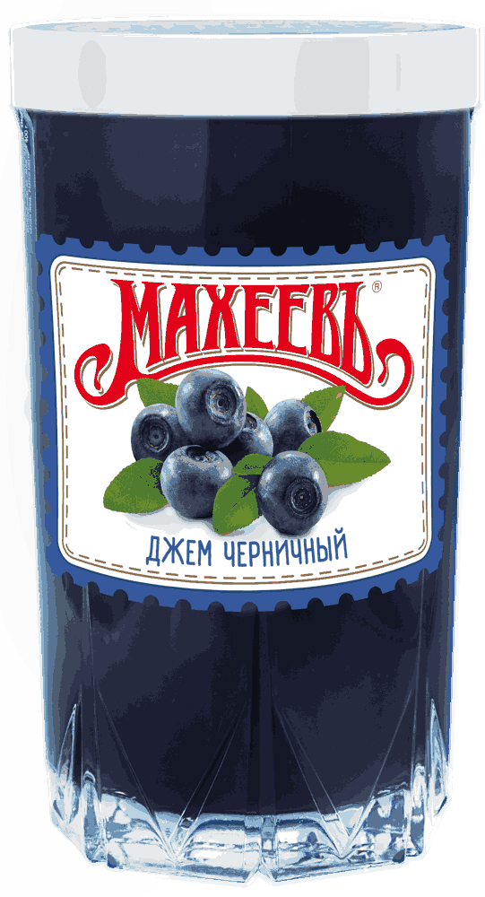 ДЖЕМ МАХЕЕВЪ ЧЕРНИЧНЫЙ СТАКАН 400Г
