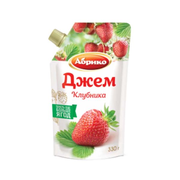 ДЖЕМ АБРИКО 270Г КЛУБНИКА ДОЙ ПАК ДОЗАТОР