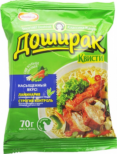 ВЕРМИШЕЛЬ Б/П КВИСТИ 70Г КУРИЦА ПАКЕТ