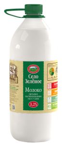 МОЛОКО СЕЛО ЗЕЛЕНОЕ 3,2% 2000Г ПЭТ