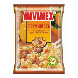 ВЕРМИШЕЛЬ Б/П МИВИМЭКС 50Г ГОВЯДИНА
