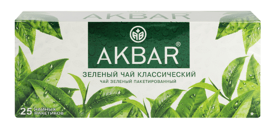 ЧАЙ АКБАР ЗЕЛЕНЫЙ БАЙХОВЫЙ МЕЛКИЙ КЛАССИЧЕСКИЙ 25П С/Я
