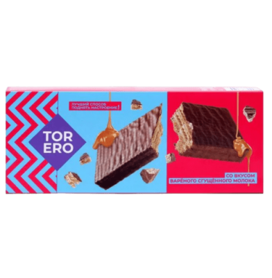 ИЗДЕЛИЕ ВАФЕЛЬНОЕ ТОРЕРО 200Г ВАФЕЛЬНЫЙ ТОРТ СО ВКУСОМ ВАРЕНОГО СГУЩ МОЛОКА