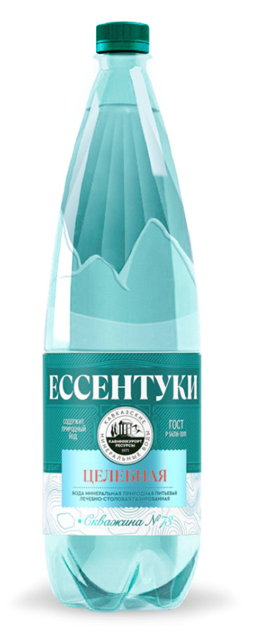 ВОДА МИН РОКАДА ЕССЕНТУКИ ЦЕЛЕБНАЯ 0,5Л ПРИРОДНАЯ ЛЕЧЕБНО-СТОЛОВАЯ ГАЗ ПЭТ