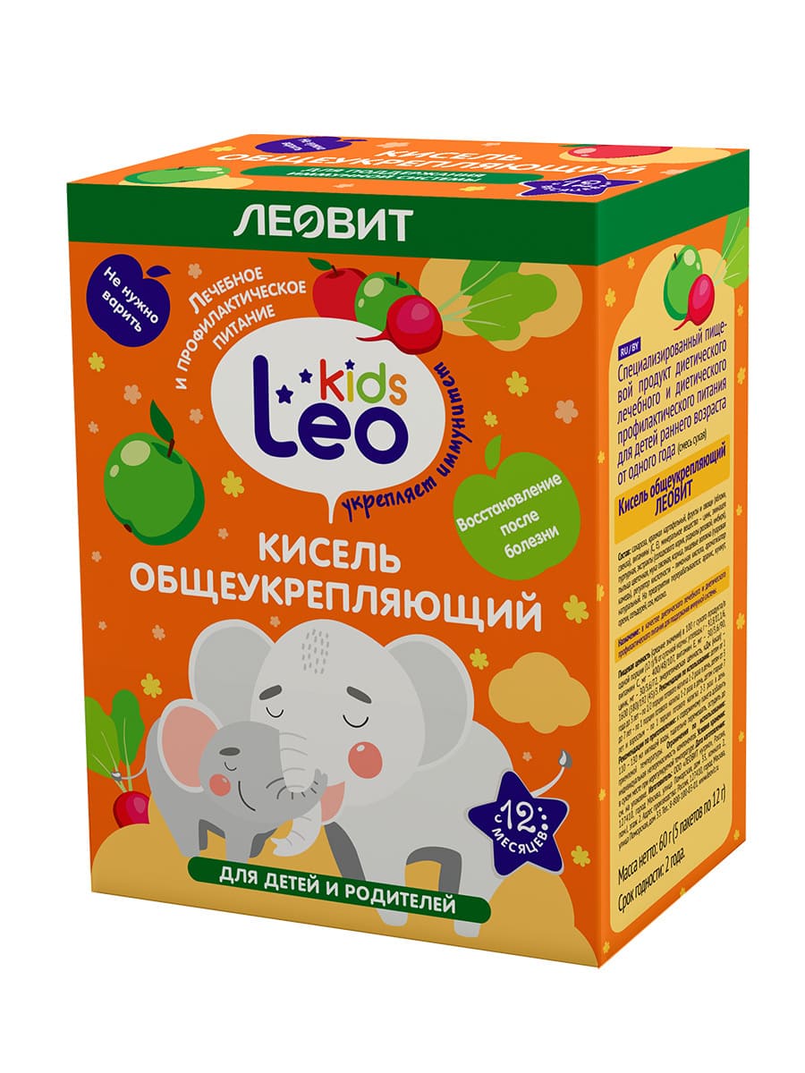 КИСЕЛЬ ЛЕОКИДС 5*12Г ОБЩЕУКРЕПЛЯЮЩИЙ