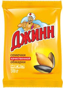 СЕМЕНА ПОДСОЛНЕЧНИКА ДЖИНН 70Г ЖАРЕНЫЕ