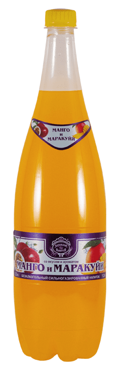 НАПИТОК Б/АЛК ЗАУРАЛЬСКИЕ НАПИТКИ 1,3Л СО ВКУСОМ И АРОМ МАНГО И МАРАКУЙИ СИЛ/ГАЗ