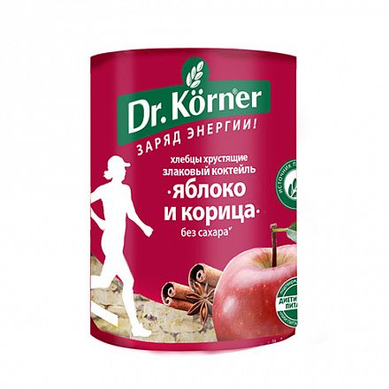 ХЛЕБЦЫ ХЛЕБПРОМ ДОКТОР КЕРНЕР 90Г ЗЛАКОВЫЙ КОКТЕЙЛЬ ЯБЛОЧНЫЙ С КОРИЦЕЙ