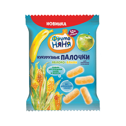 ПАЛОЧКИ КУКУРУЗНЫЕ 20Г ЯБЛОКО БАНАН Д/П