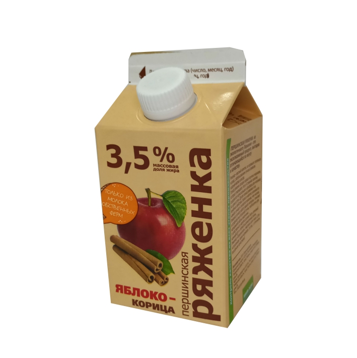 РЯЖЕНКА ПЕРШИНСКОЕ 3,5% 400Г ЯБЛОКО-КОРИЦА ПЮРПАК