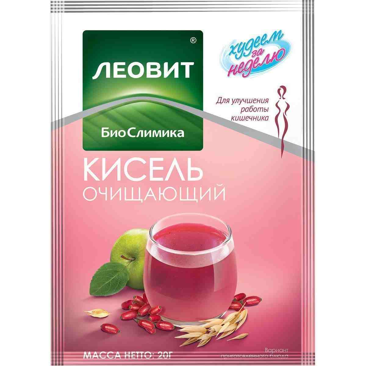 КИСЕЛЬ ЛЕОВИТ БИОСЛИМИКА ХУДЕЕМ ЗА НЕДЕЛЮ 20Г ОЧИЩАЮЩИЙ