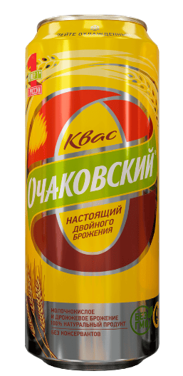 КВАС ОЧАКОВСКИЙ 0,45Л ФИЛЬТРОВАННЫЙ ПАСТЕРИЗОВАННЫЙ ЖБ