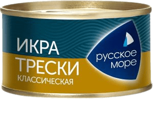 ИКРА ТРЕСКИ РУССКОЕ МОРЕ 130Г ДЕЛИКАТЕСНАЯ КЛАССИЧЕСКАЯ ЖБ