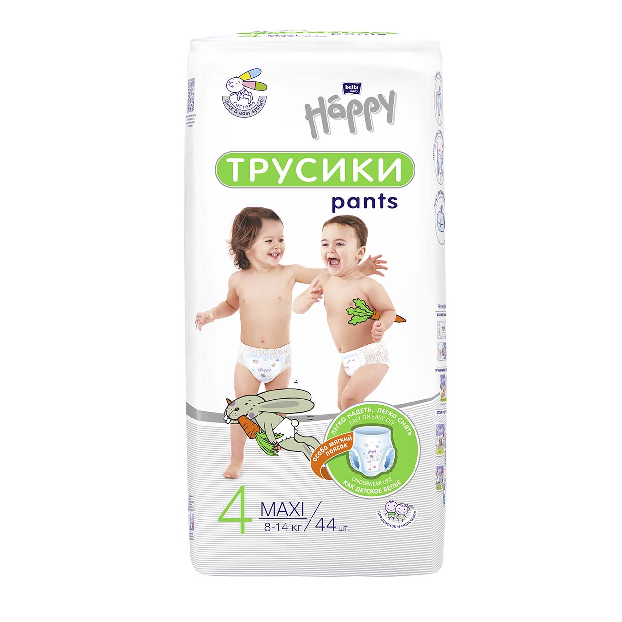 ТРУСИКИ БЕЛЛА БЕБИ ХЭППИ МАКСИ 44ШТ