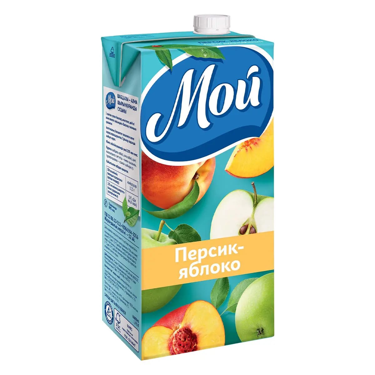 МОЙ 1,93Л НЕКТАР ПЕРСИКОВО-ЯБЛОЧНЫЙ С МЯКОТЬЮ Д/П