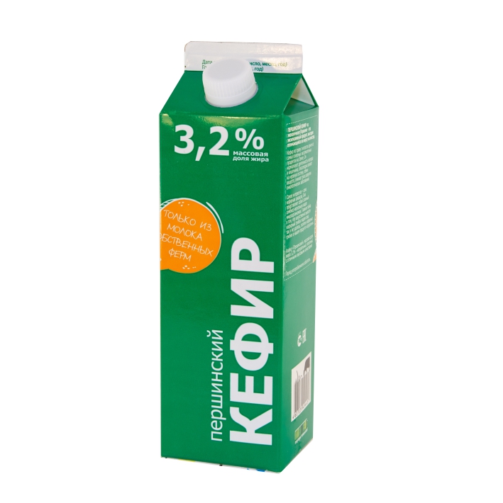 КЕФИР ПЕРШИНСКОЕ 3,2% 900Г ПЮРПАК