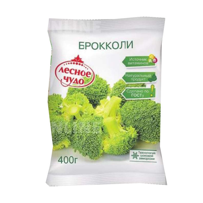ЗАМОРОЗКА ОВОЩНАЯ ЛЕСНОЕ ЧУДО КАПУСТА БРОККОЛИ 400Г