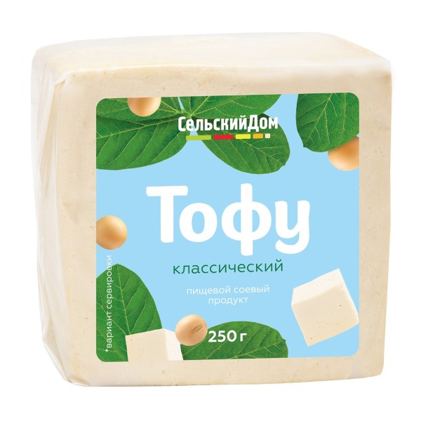ПРОДУКТ РАСТИТЕЛЬНЫЙ СОЕВЫЙ СЕЛЬСКИЙ ДОМ ТОФУ 250Г КЛАССИЧЕСКИЙ ВАК/УП