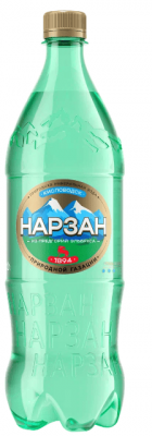 ВОДА МИН НАРЗАН 1Л ПРИРОДНАЯ НАТУРАЛЬНОЙ ГАЗАЦИИ ПЭТ