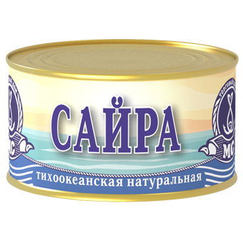 САЙРА МОРСКОЕ СОДРУЖЕСТВО 240Г НАТУРАЛЬНАЯ ТИХООКЕАНСКАЯ