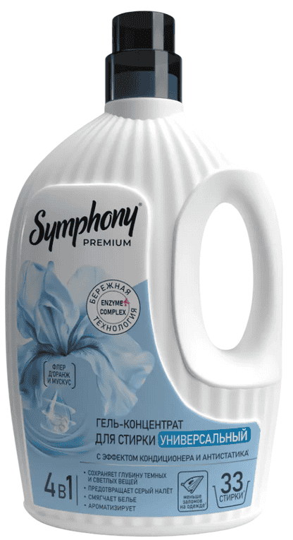 ГЕЛЬ Д/СТИРКИ СИМФОНИ АРОМА 1,2Л ВЕЛЬВЕТ ДРИМ УНИВЕРСАЛЬНЫЙ КОНЦ
