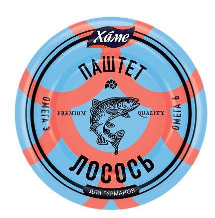 ПАШТЕТ ХАМЕ 80Г ЛОСОСЬ ЖБ